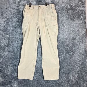 511 Tactical Pants Mens 32x28 Tan Cargo Ripstop Covert Work Pockets Utility